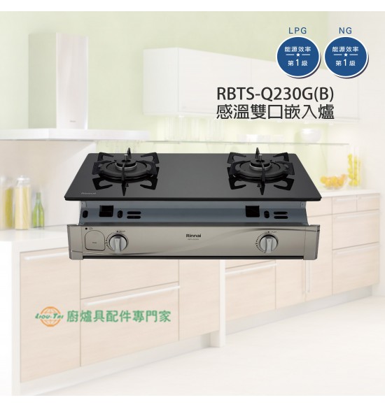 RBTS-Q230G(B) 感溫雙口嵌入爐